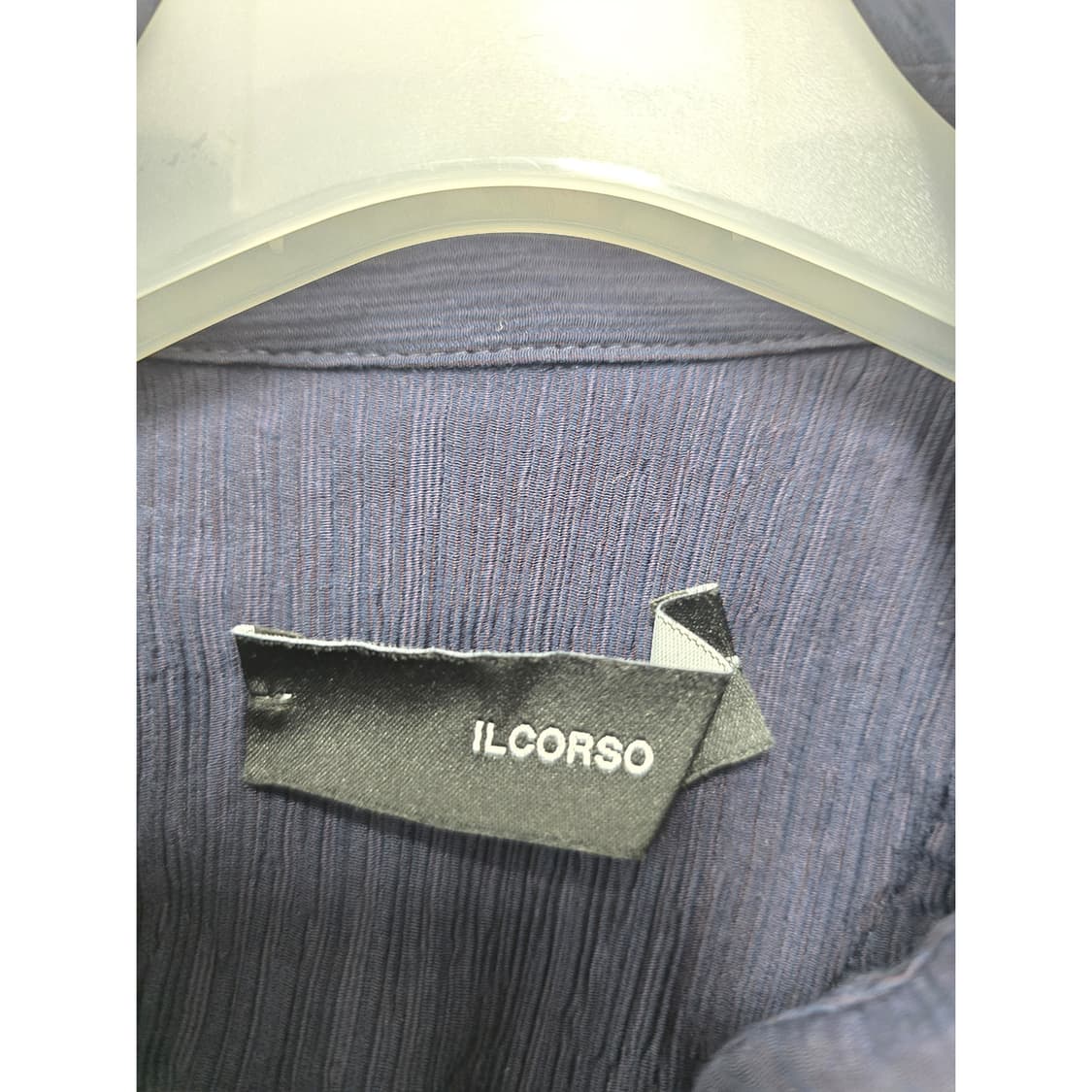 택포// ILCORSO 일꼬르소 네이비 집업 셔츠 100 eja 상품이미지2