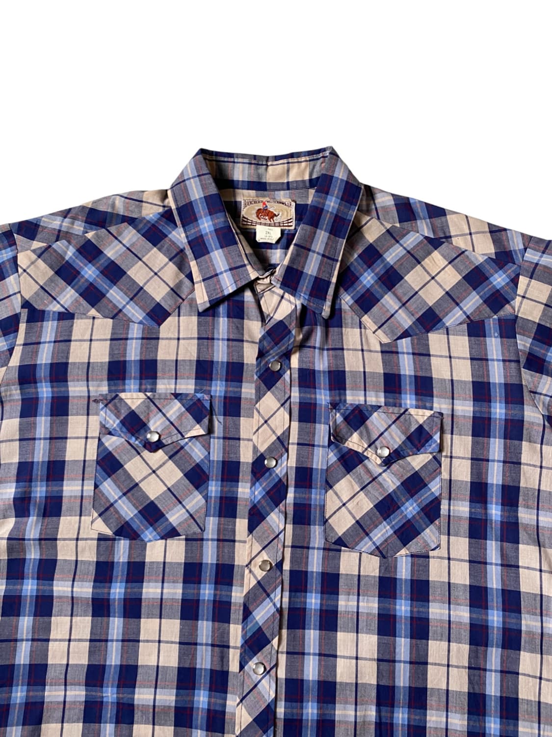 포켓 체크 셔츠 Made in U.S.A (Man 2XL) AB0197 상품이미지3
