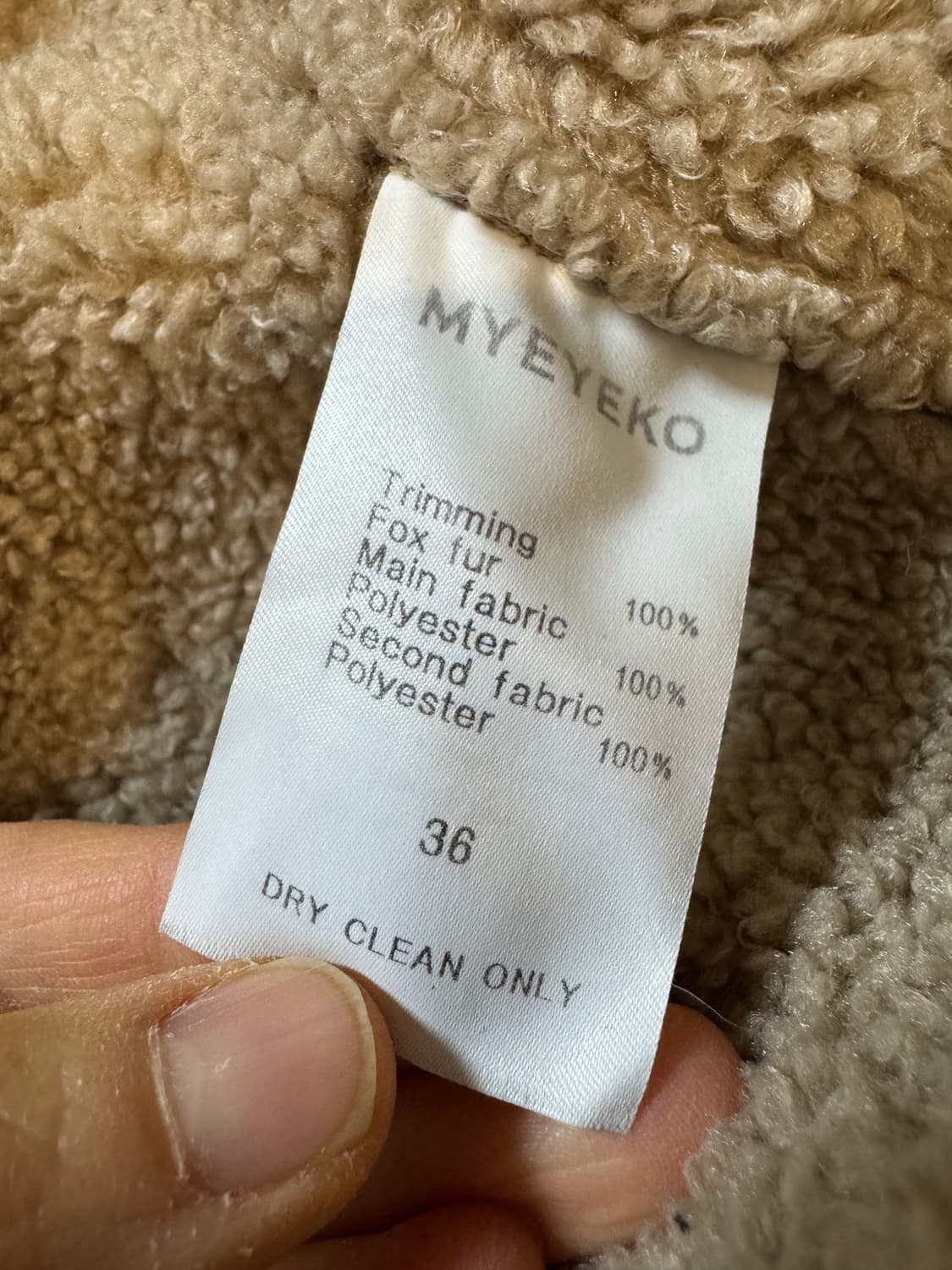 myeyeko 마이아이코 폭스퍼 무스탕 상품이미지7