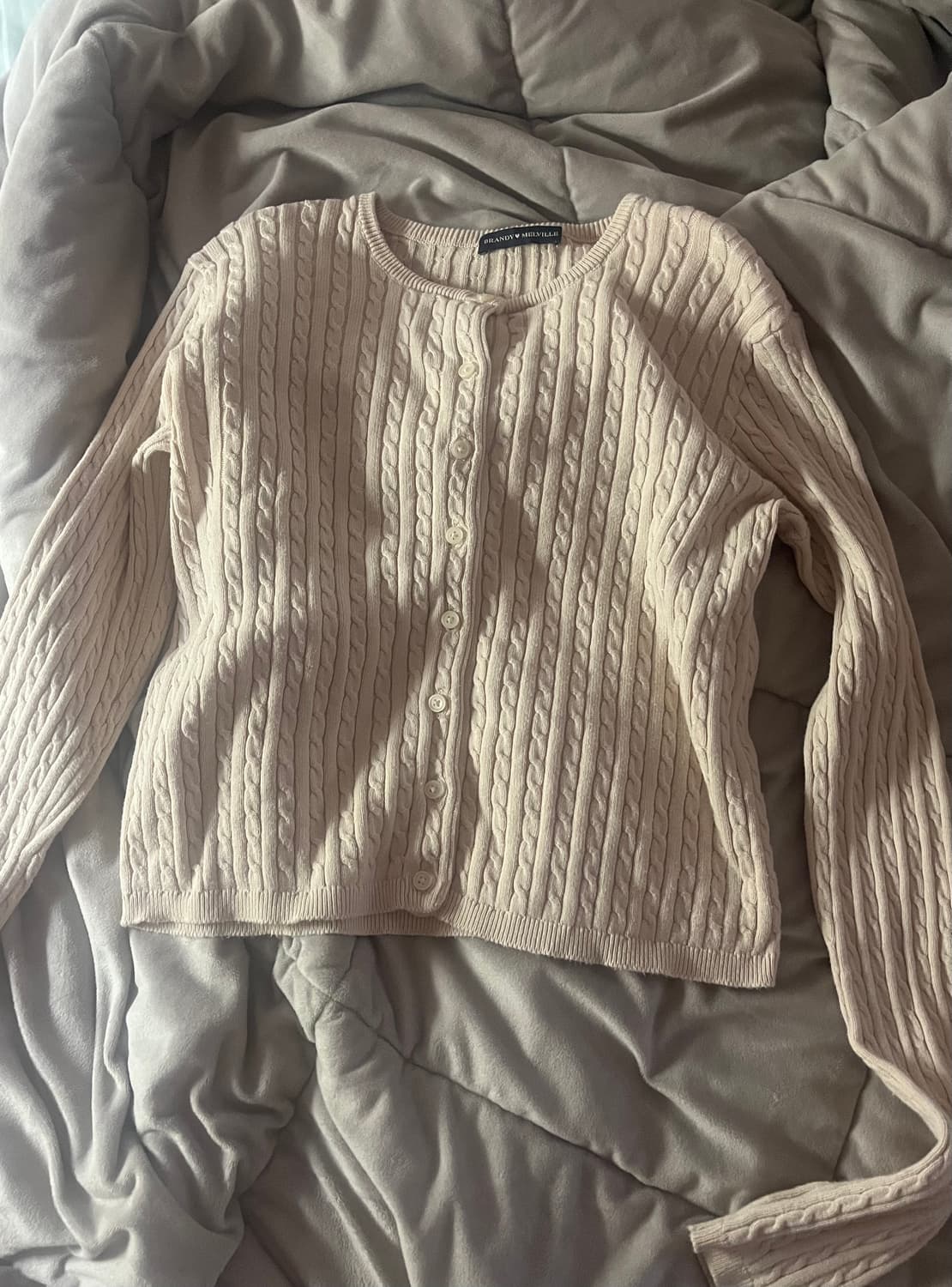 브랜디멜빌 brandy melville 연핑크 가디건 상품이미지1