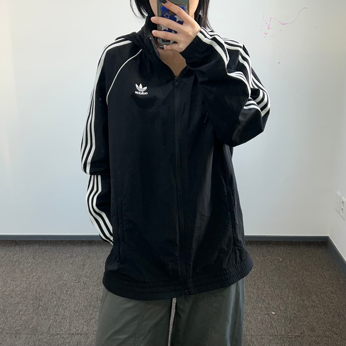 Adidas 아디다스 파이어버드 2-way 블랙 바람막이  상품이미지1