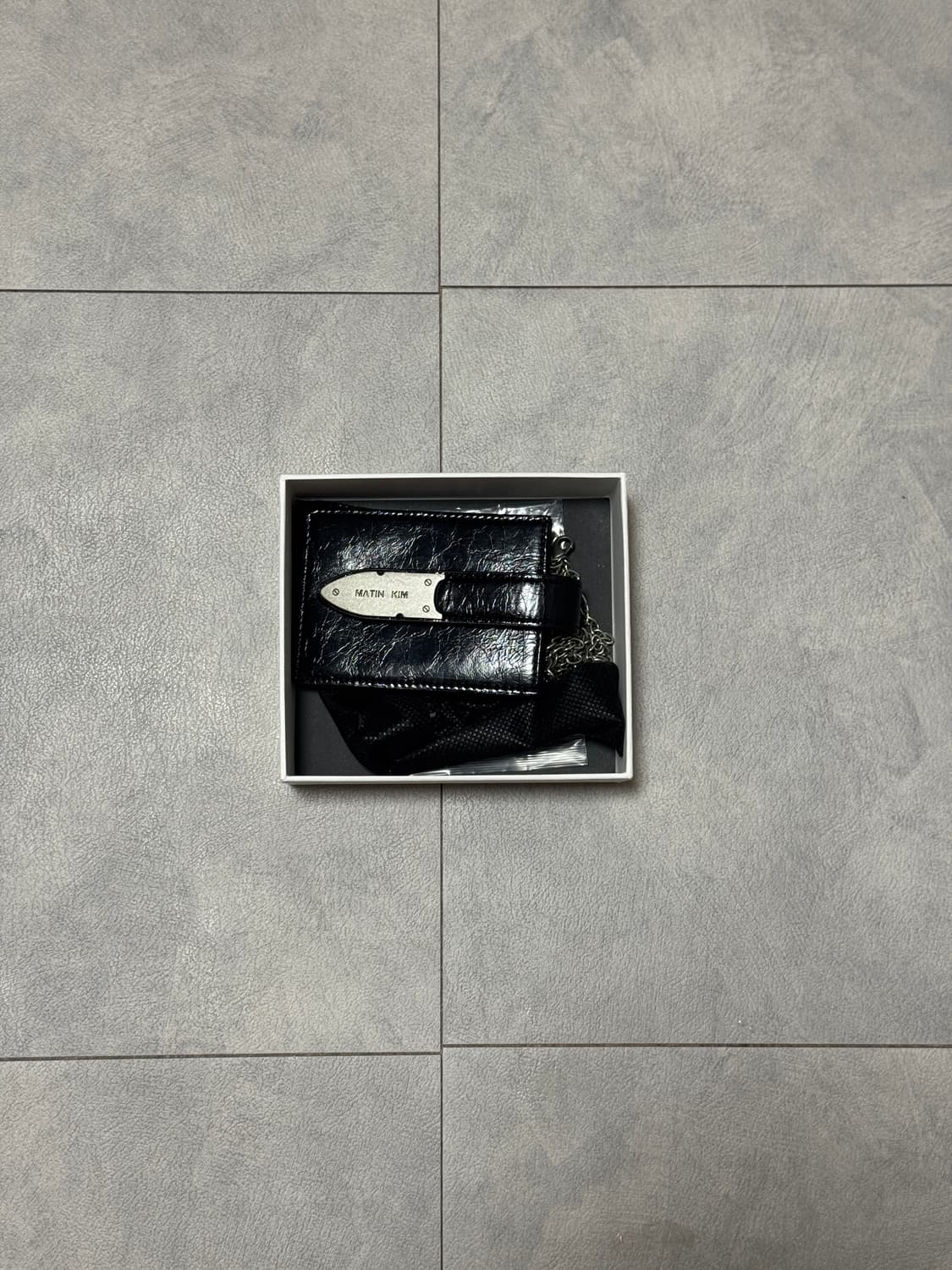 마뗑킴 아코디언 넥클리스 월렛 블랙 상품이미지1