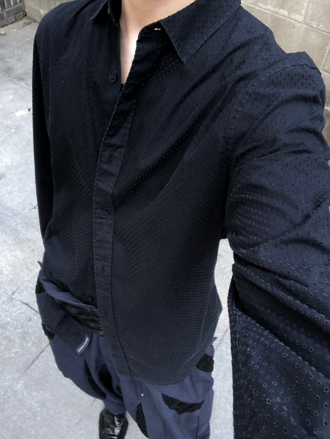 아르마니 익스체인지 펀칭 셔츠 상품이미지2