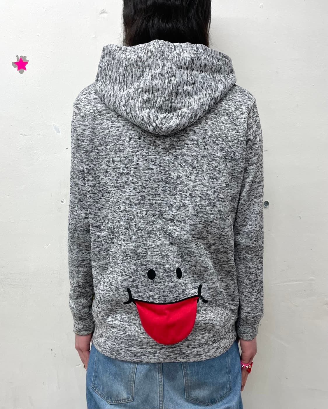  Merong Melange Gray Hooded Zip-Up  상품이미지2