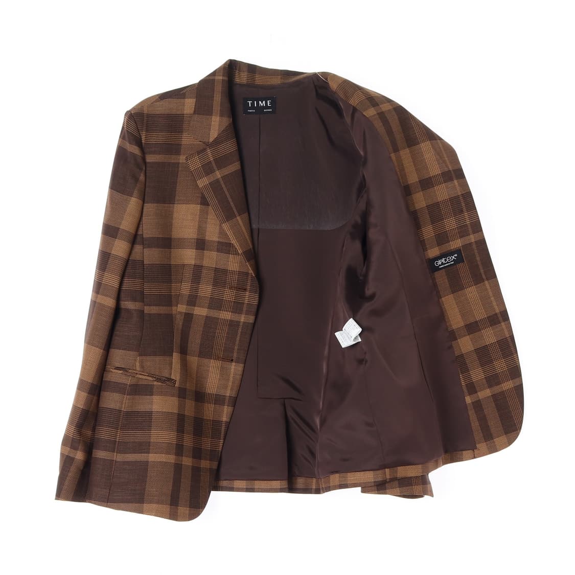 [M]타임 브라운 체크 울 블레이저 싱글브레스티드재킷
 상품이미지4