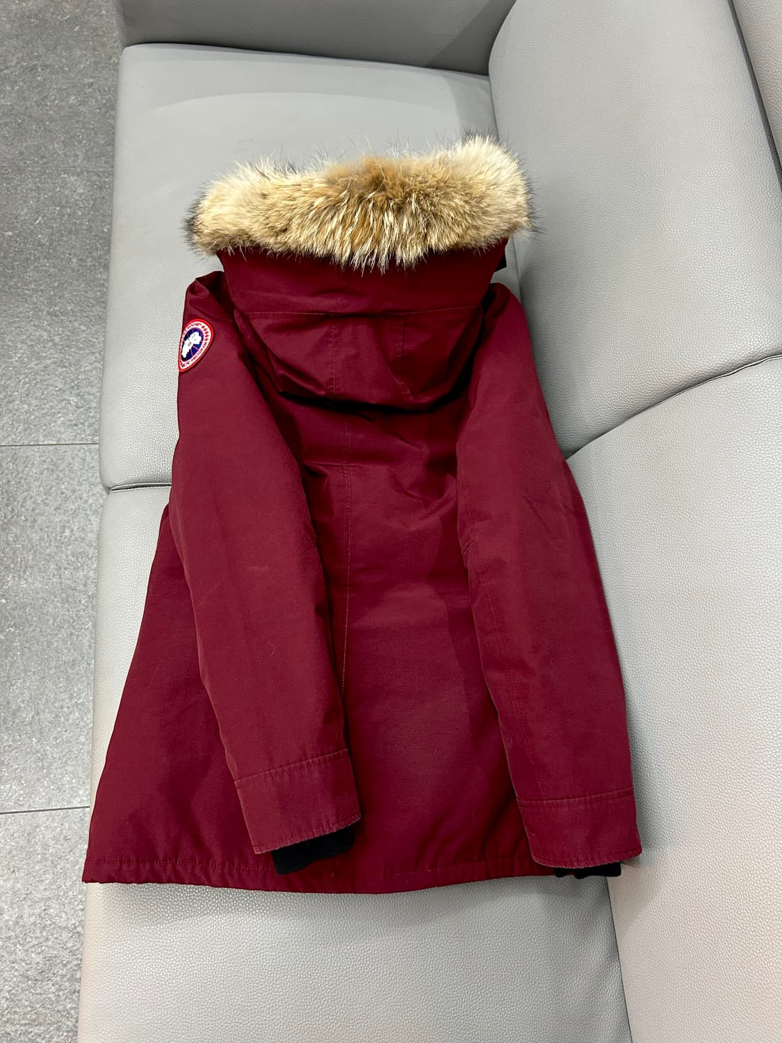 캐나다구스 버건디 패딩(M/55~66) 상품이미지7