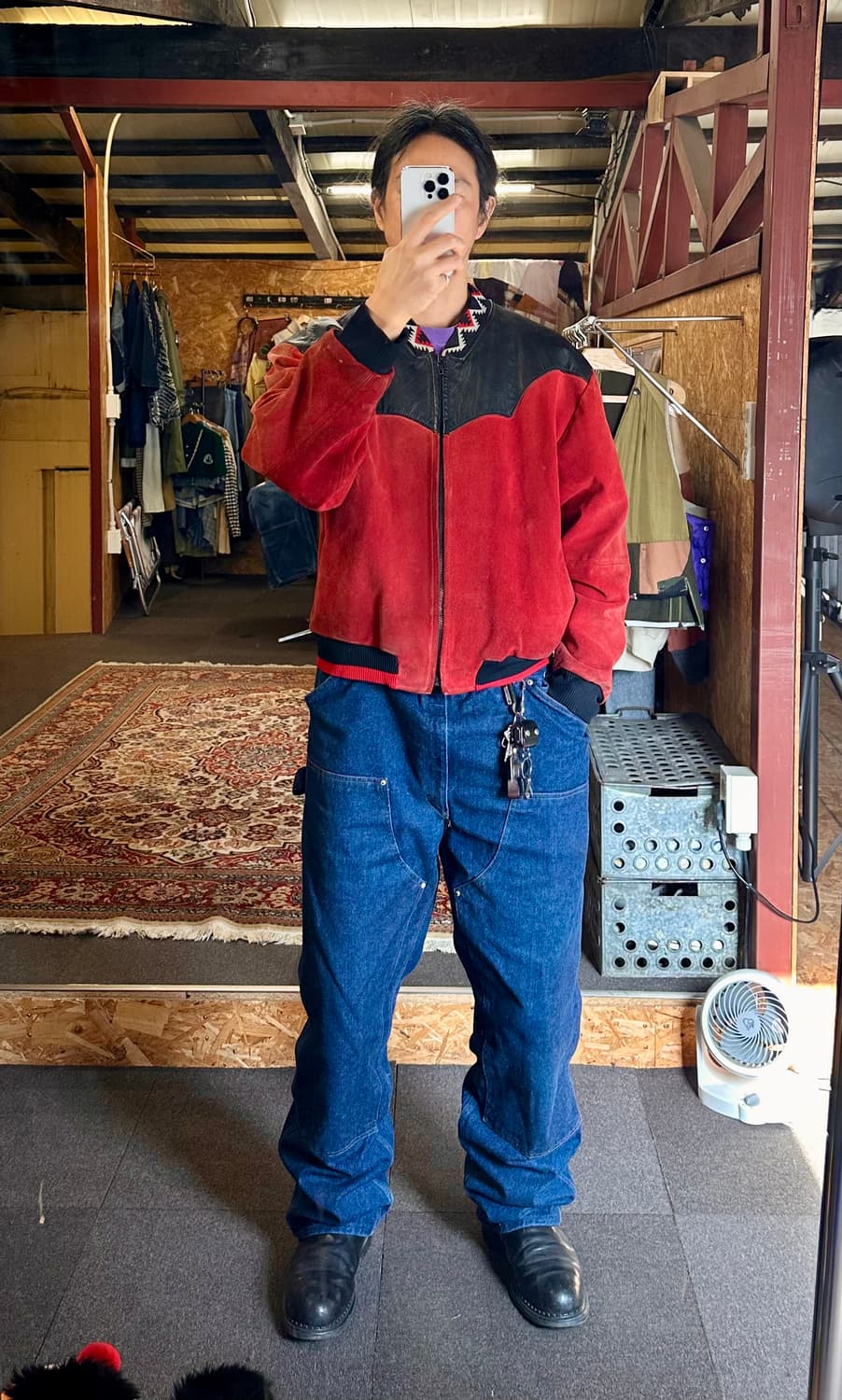 [초희귀/USA] 90s 빈티지 파이오니어 웨어 레더 믹스 자켓 상품이미지10