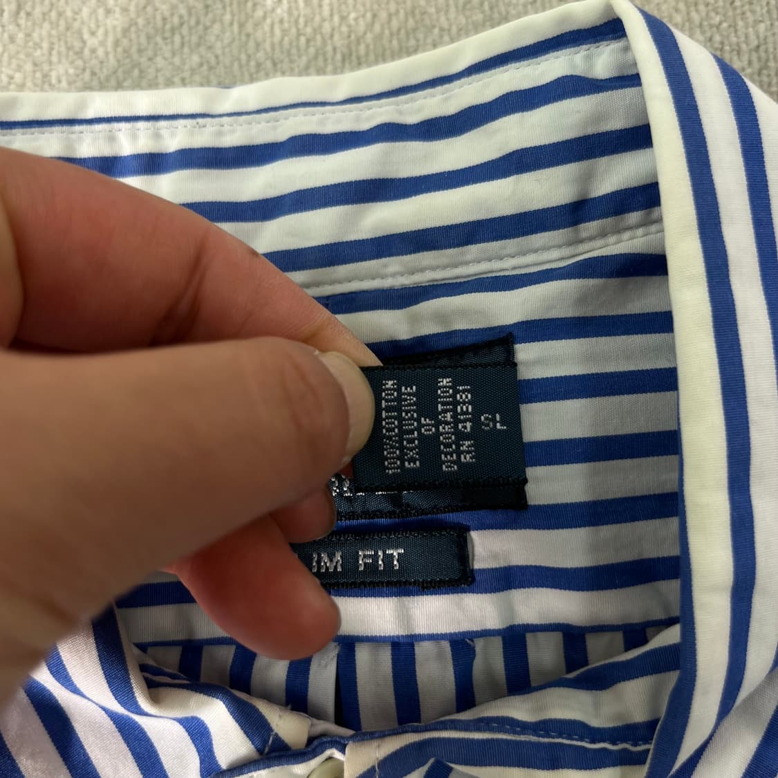 100 폴로랄프로렌 스트라이프 코튼 셔츠 상품이미지5