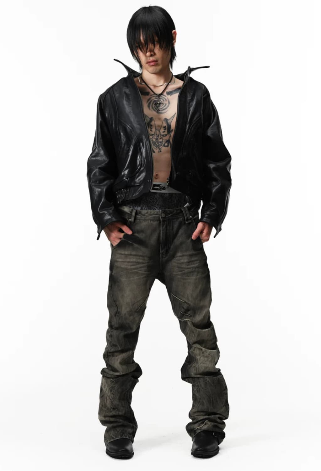 Shadow Scrape Loose Jeans 상품이미지3