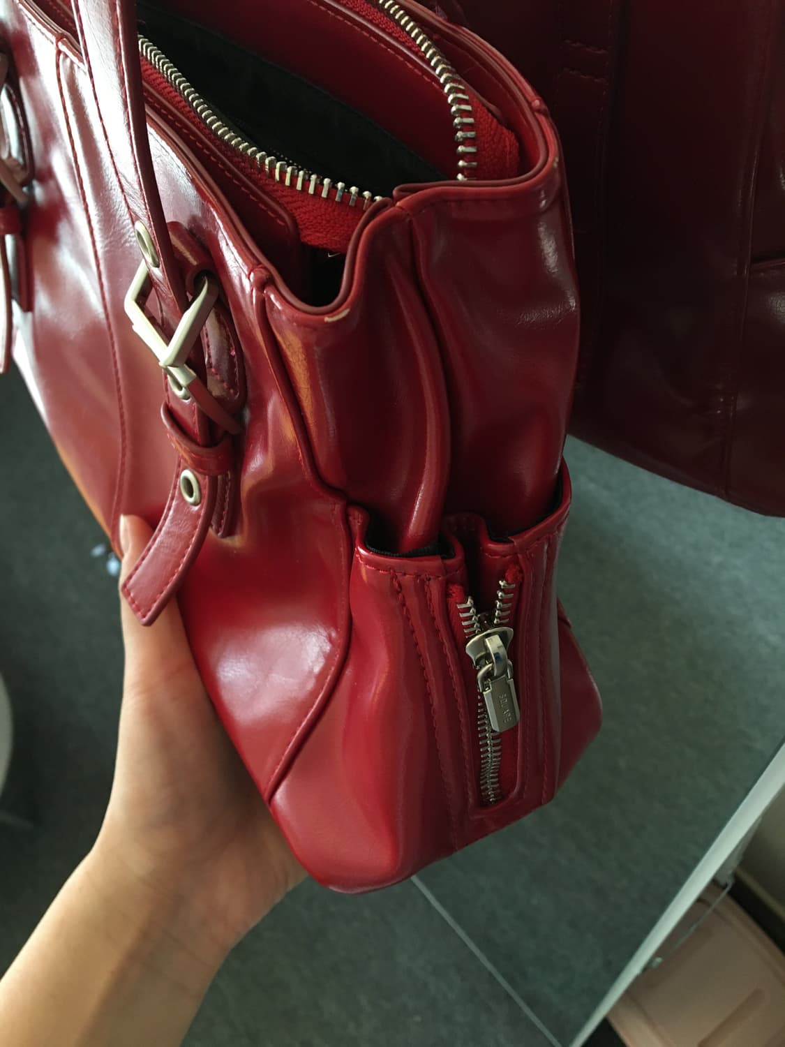 [SQUARE LINE] Red Square Shoulder Bag  상품이미지7