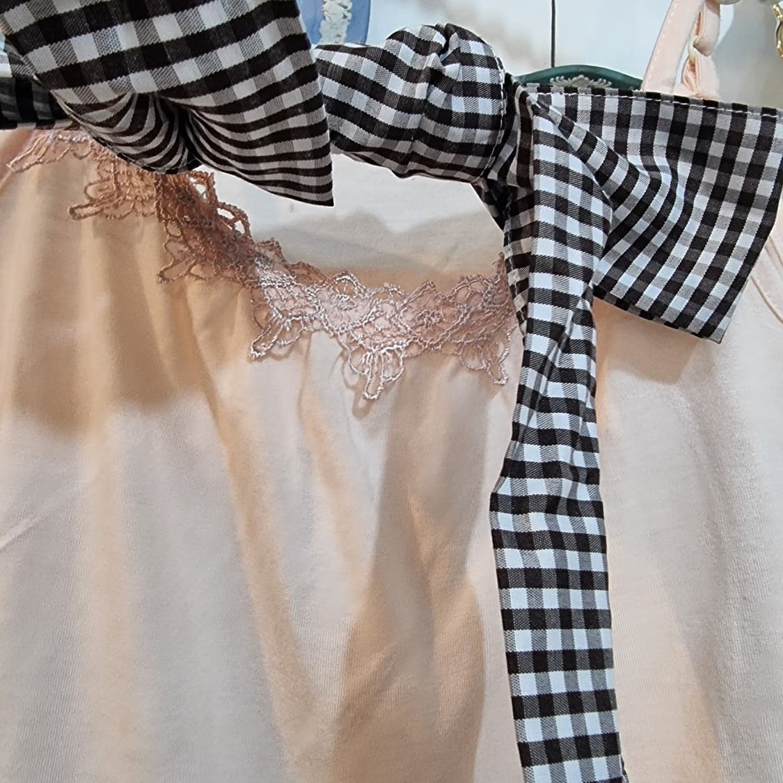 액시즈팜(axes femme) 리본 체크 레이어드 상품이미지5