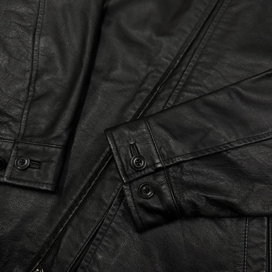 [XL]올드 갭 레더 빈티지 자켓 블랙 상품이미지2