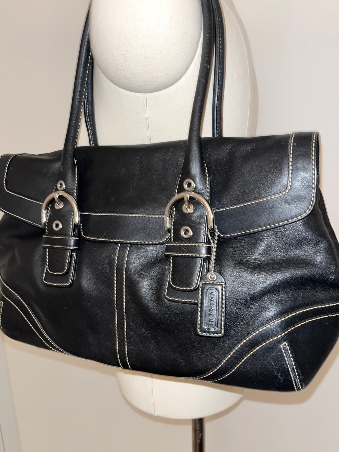 📦 2000y2k Coach Allblack shoulder bag 상품이미지6