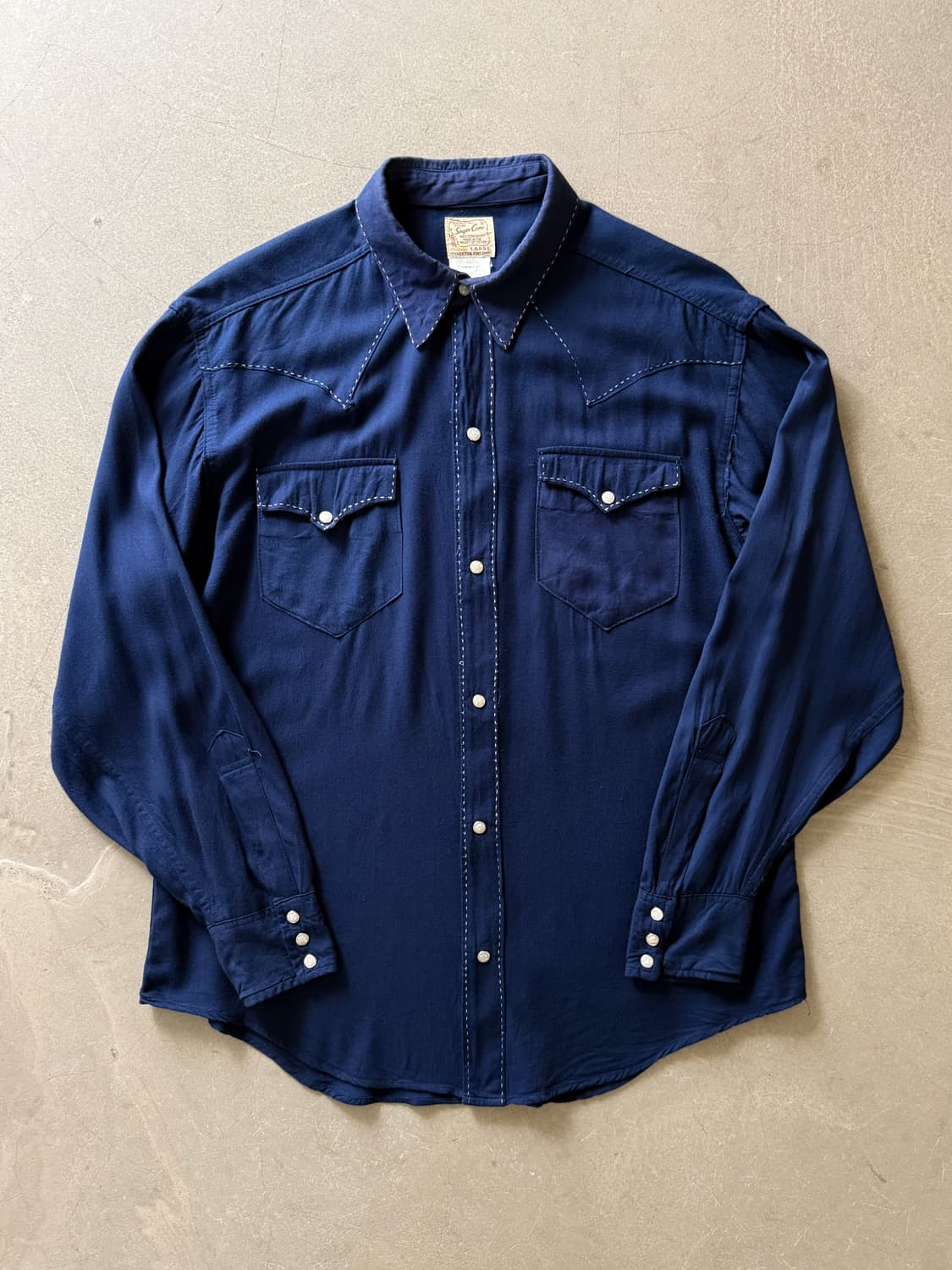 Sugar Cane Contrast Stitch Western Shirt 상품이미지4
