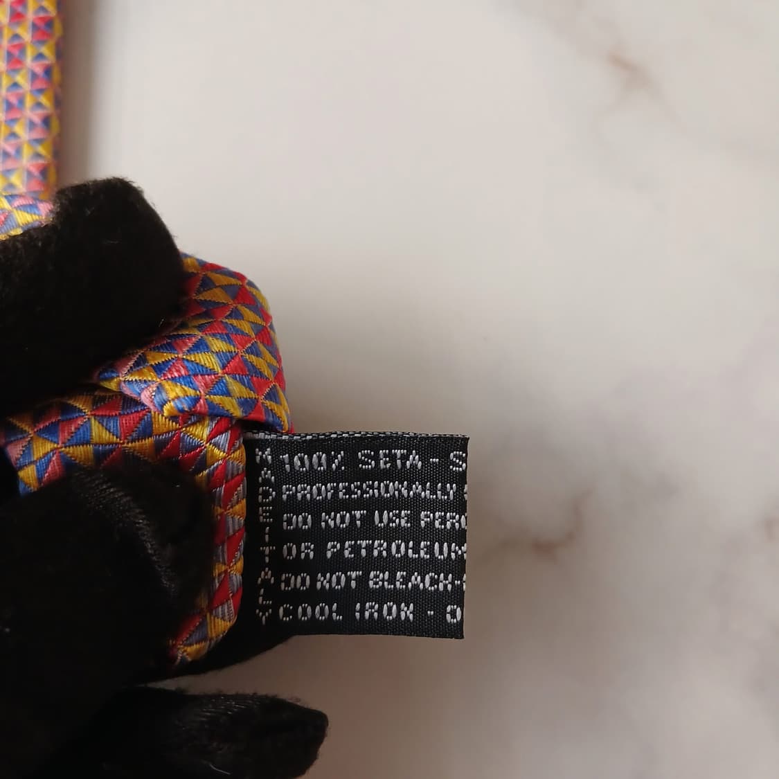 미쏘니 실크 믹스 기하 패턴 넥타이 9.4cm A+등급 A19741 상품이미지9