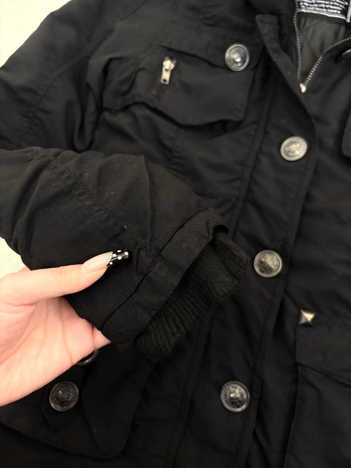 블랙 셔링 y2k 자켓 상품이미지3