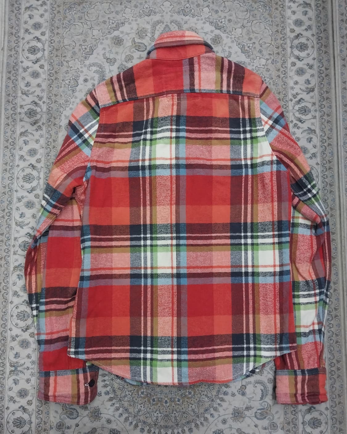 아베크롬비 멀티 체크 플란넬 셔츠 M 상품이미지2