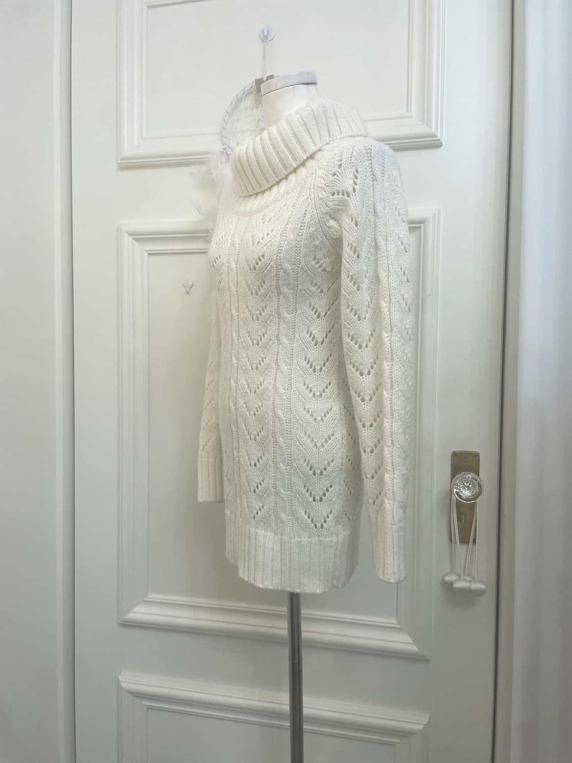 LIZ LISA ivory crochet long sweater 상품이미지2