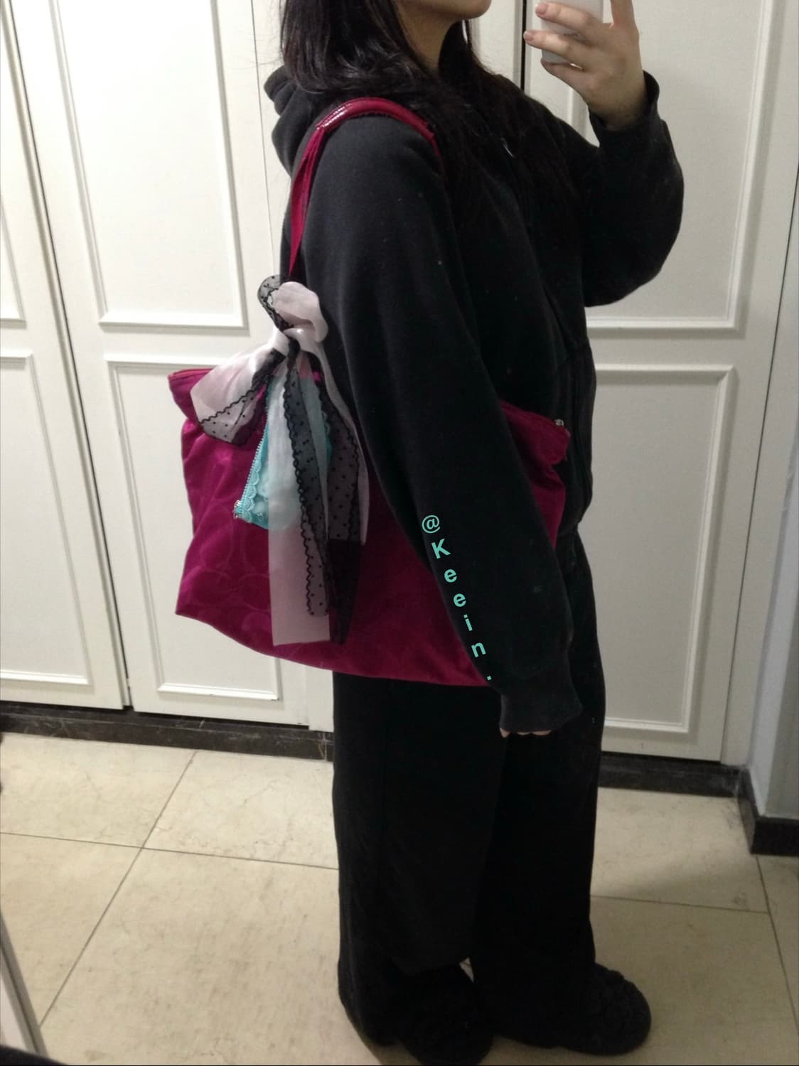 Coach pink big shoulder bag💓 상품이미지5