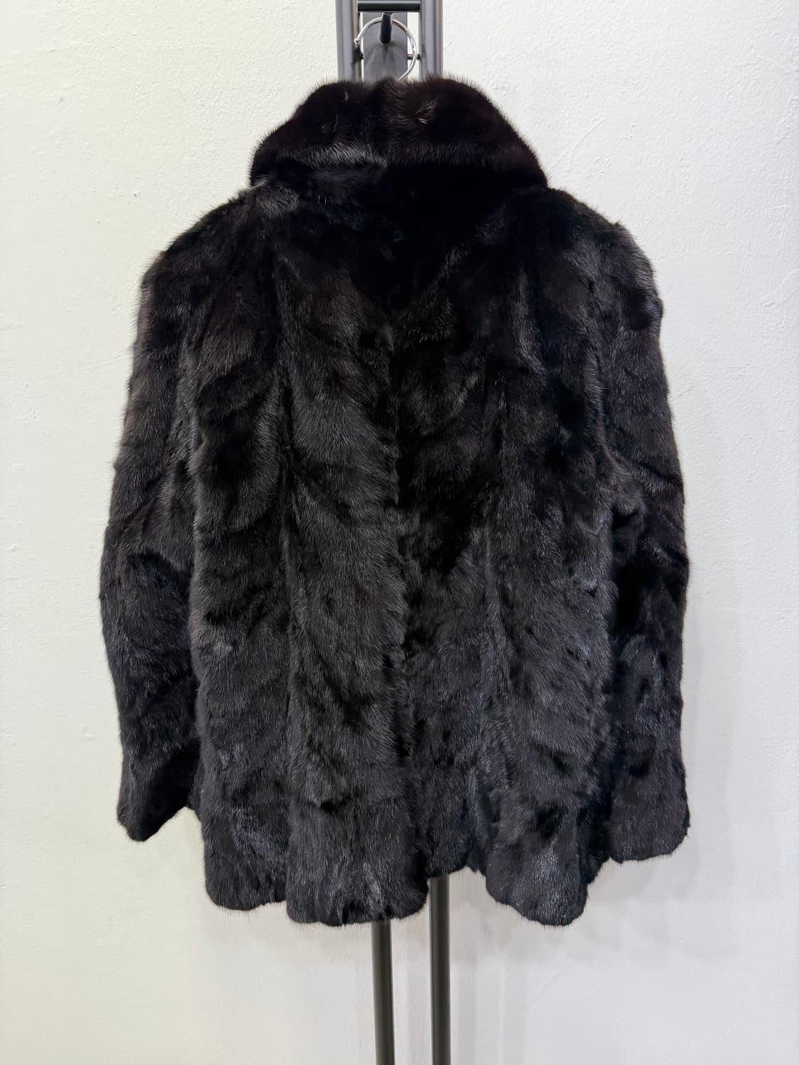 정품) 진도 블랙 밍크 모피 코트 94 상품이미지4
