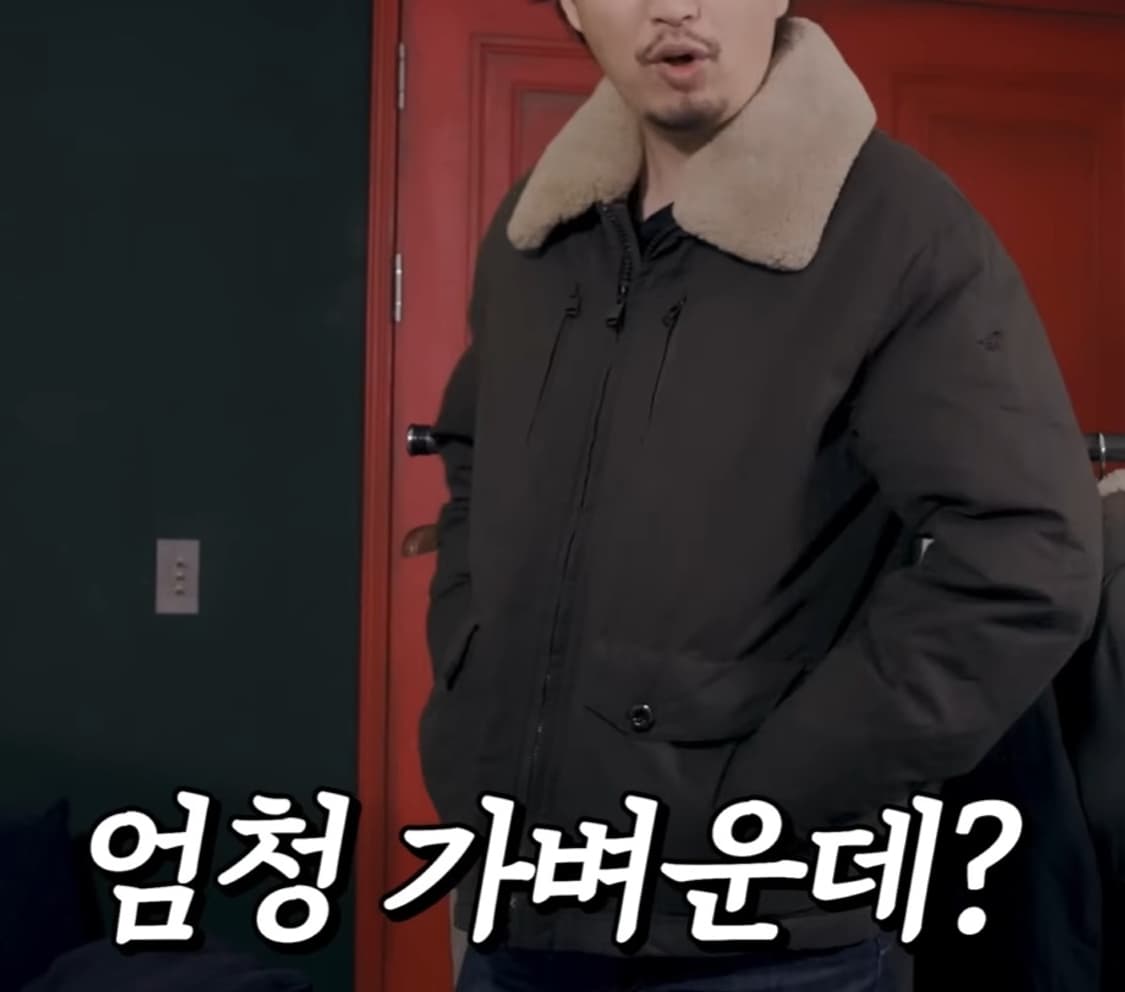 헨리코튼 스핏파이어 구스다운 패딩점퍼 (카키/100) 민트급 급처!! 상품이미지7