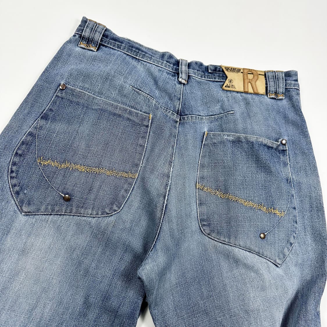 VTG 빈티지 패치워크 데님팬츠 (34인치) 상품이미지6