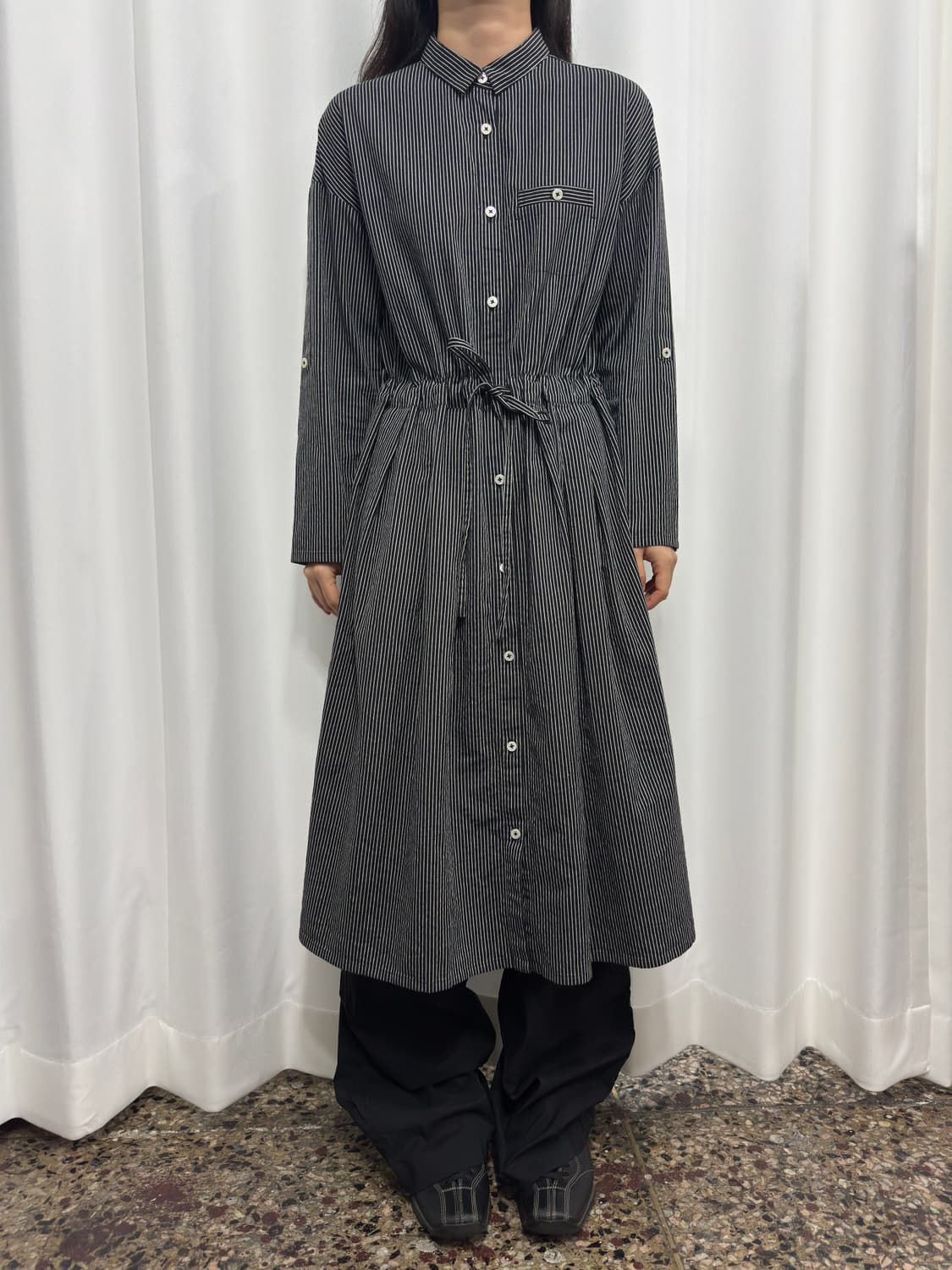 hiroko koshino stripe onepiece 상품이미지1