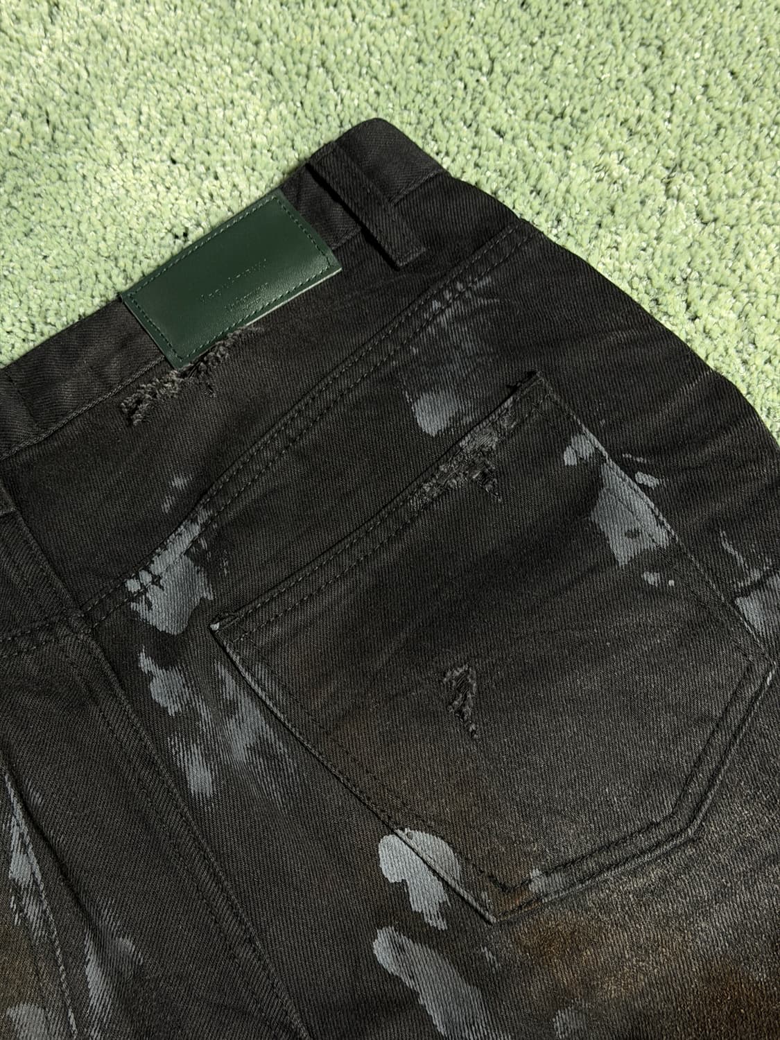 [0] 언더마이카 오일워싱 플레어팬츠 상품이미지2