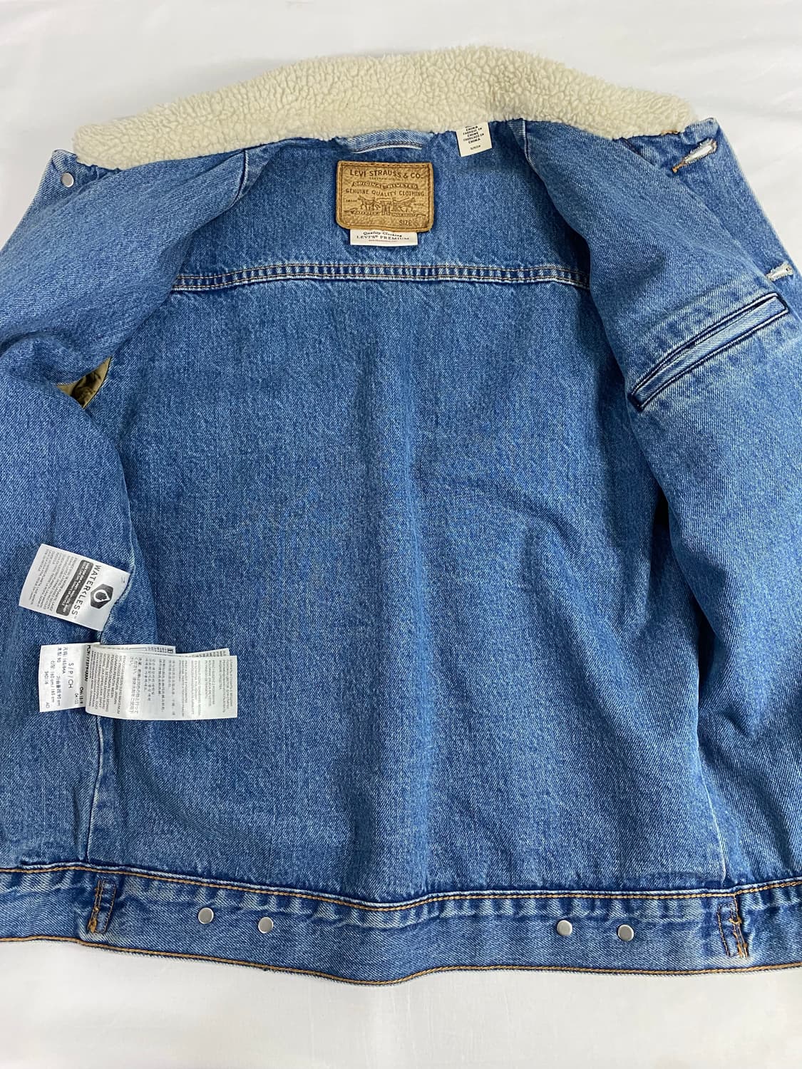 리바이스 쉐르파 패널 데님 트러커 자켓 S 상품이미지5