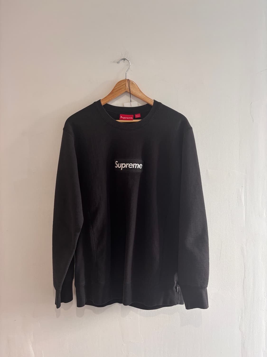 Supreme boxlogo blk/blk sweat 상품이미지1