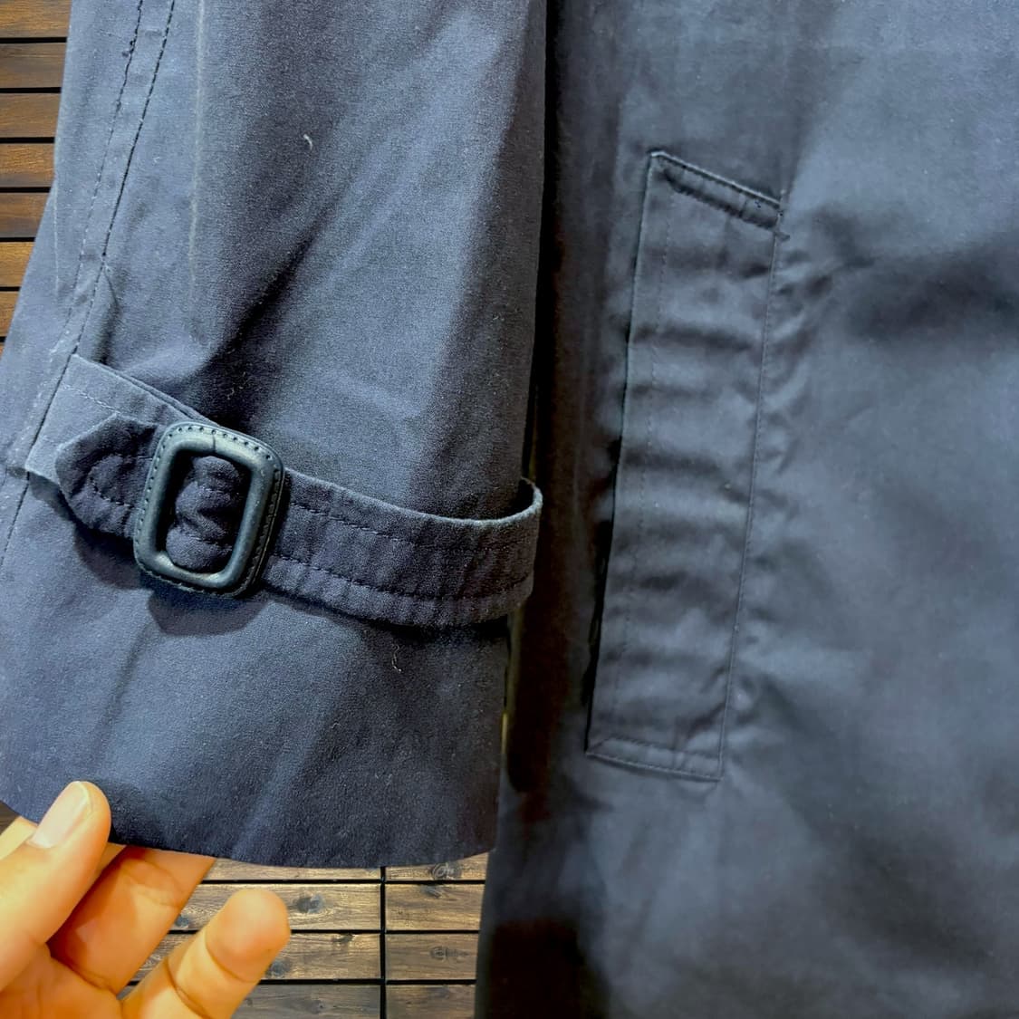 미 해군 트렌치코트 (XL) 상품이미지4