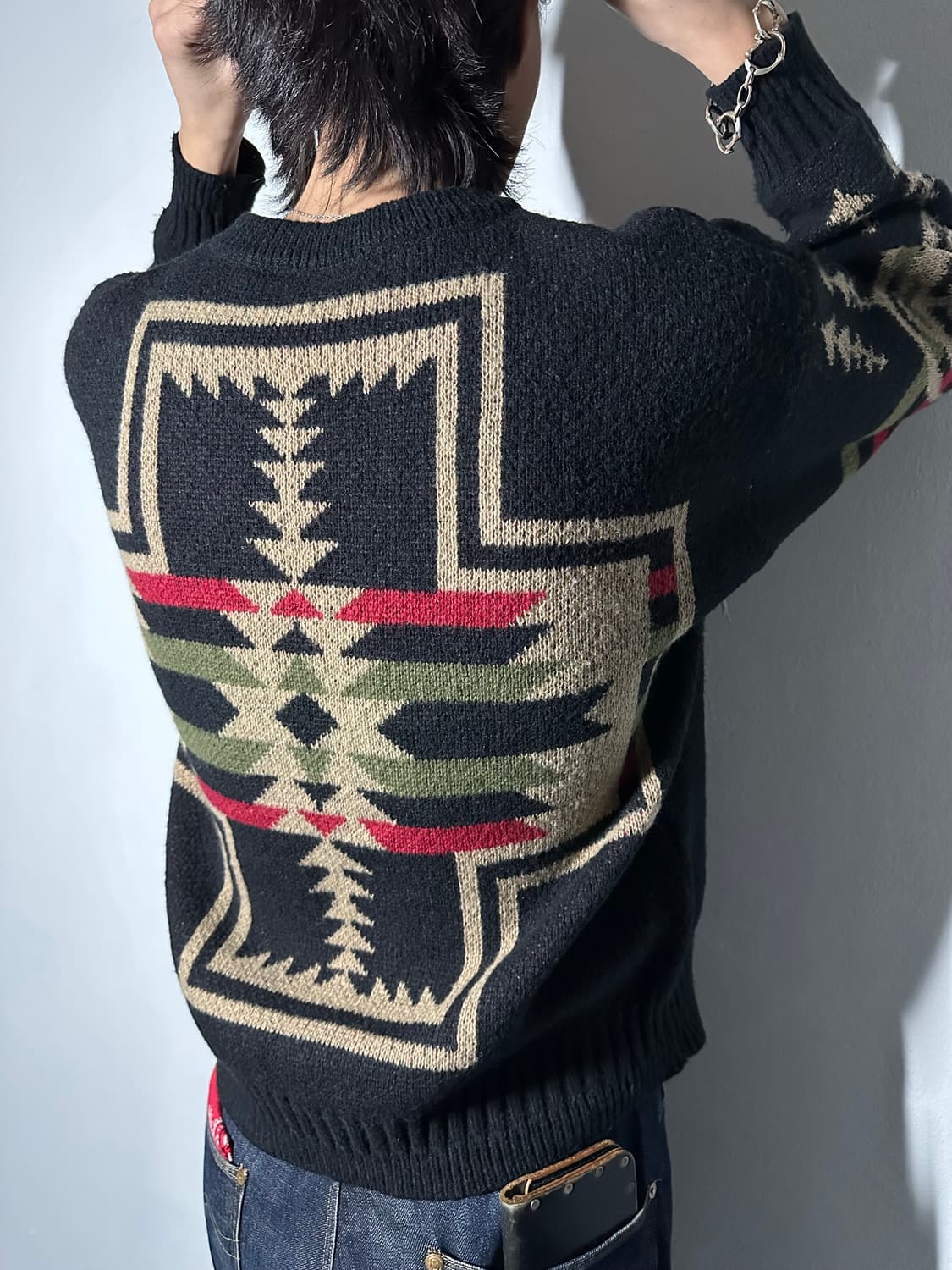 Native Pattern Wool Sweater 상품이미지1