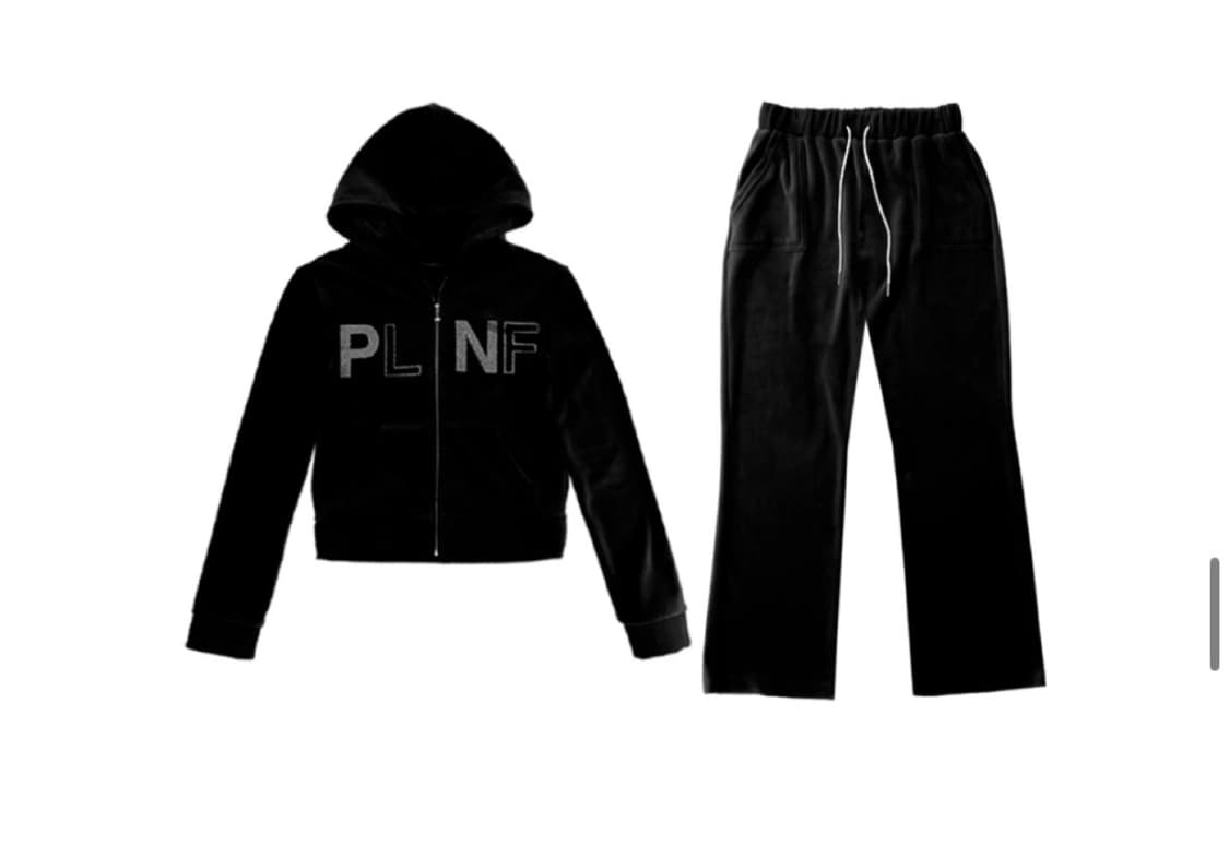 플리즈노팔로우 벨벳 셋업 상품이미지1