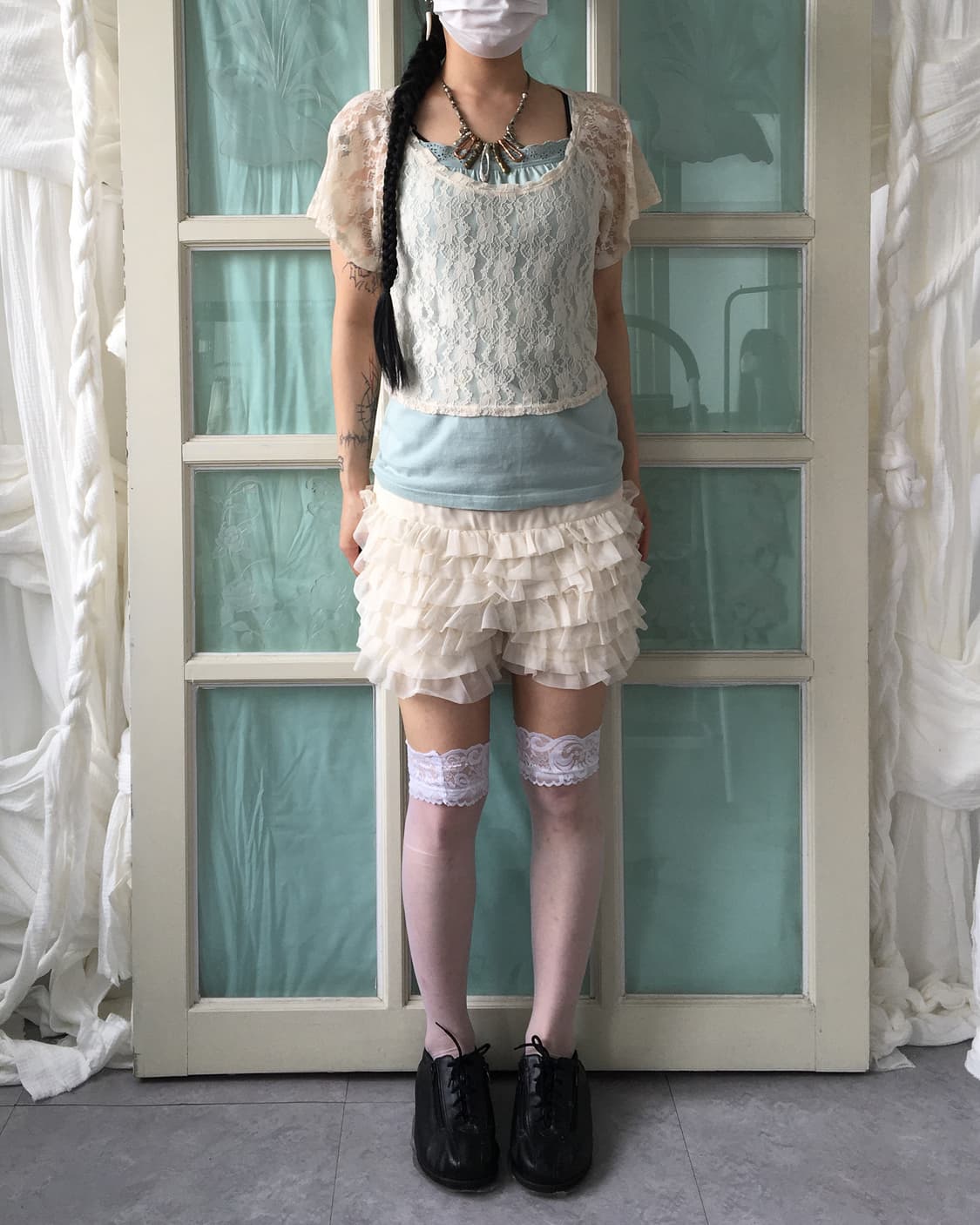 Frill layer short 상품이미지4