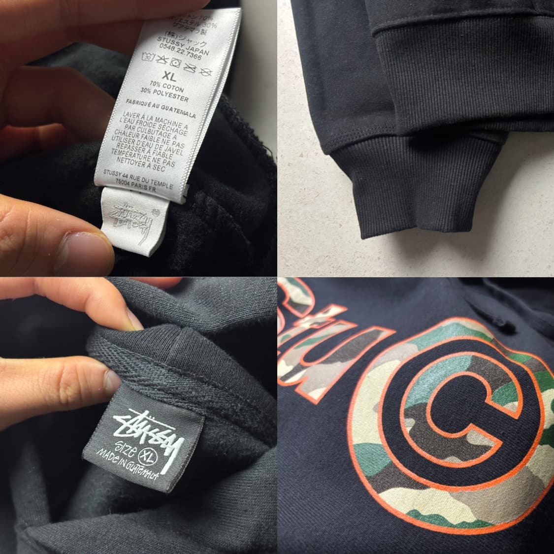 스투시 stu.c 카모 후드티 상품이미지4