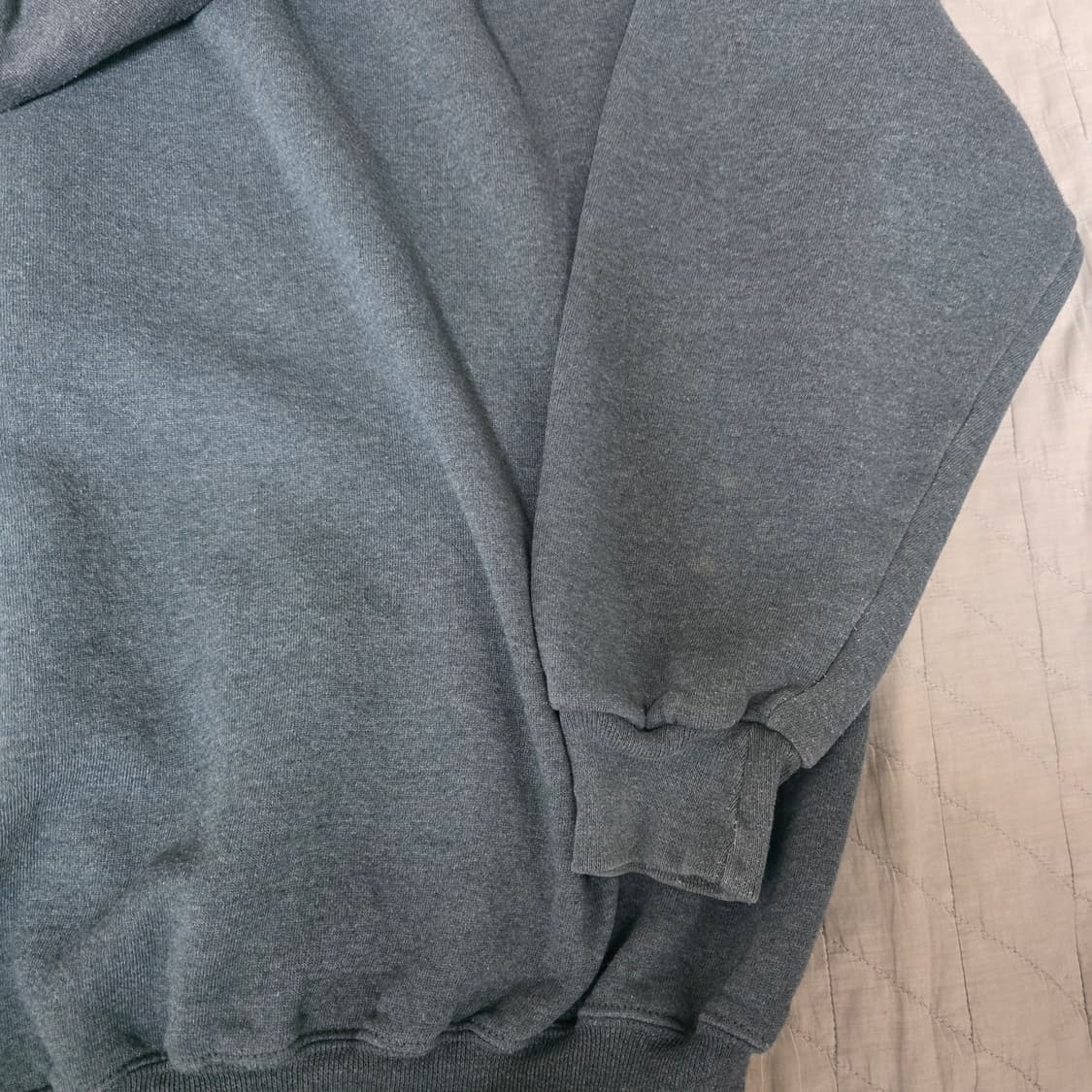 [XXL] 90s 빈티지 러셀 애슬레틱 후드집업 투톤 블루 그레이 상품이미지4