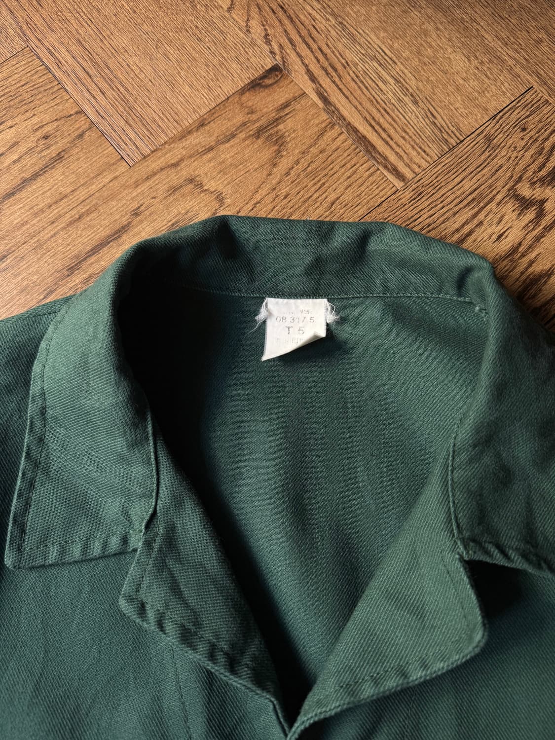 [2XL]유로 빈티지 그린 프렌치 워크자켓 상품이미지2