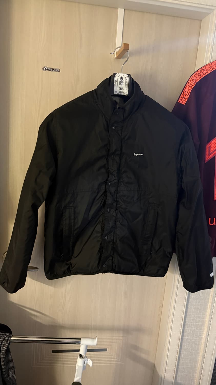 [L]슈프림 리버시블 로고 플리스 자켓 블랙 - 18FW 상품이미지6