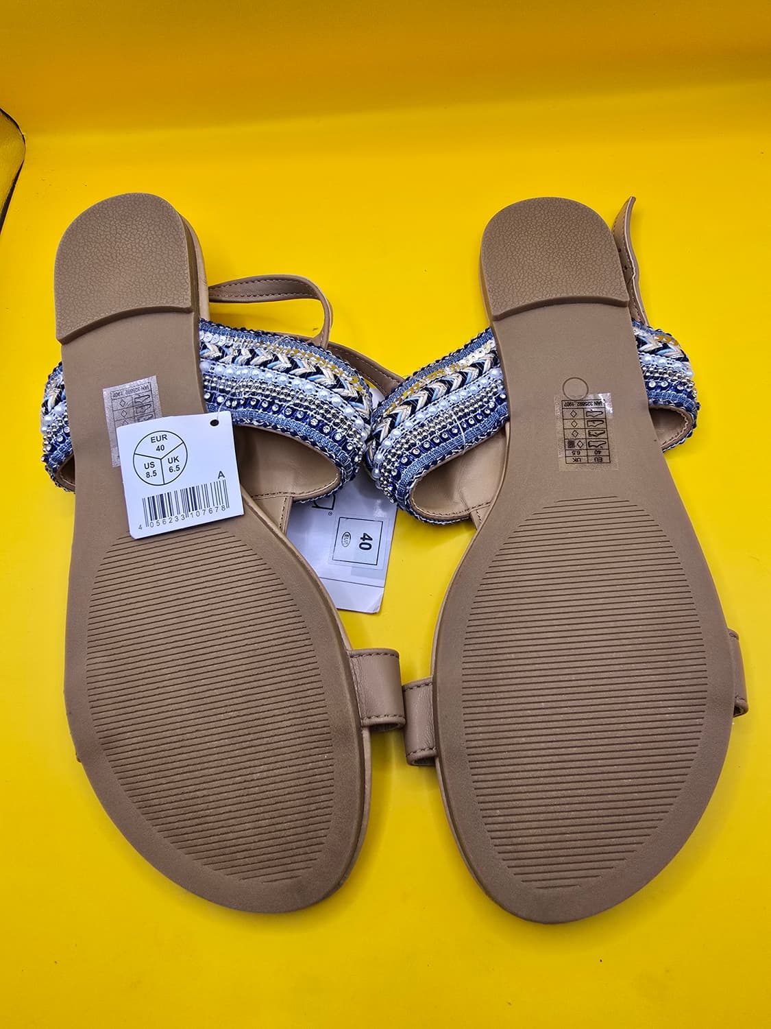 에스마라 비즈 샌들 40 (250~255) 미사용 상품이미지3