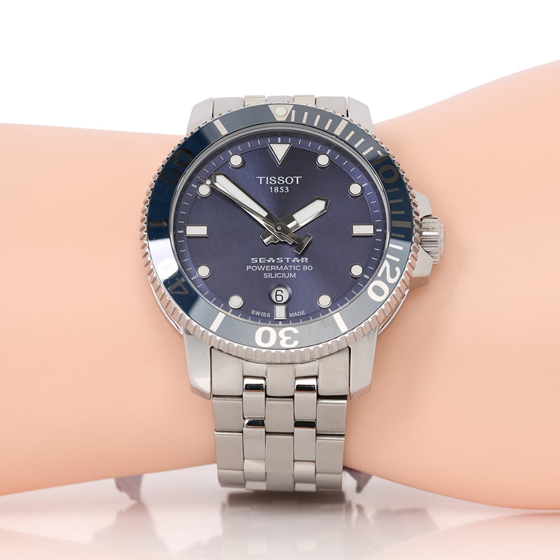 티쏘 씨스타1000 파워매틱80 워치 스틸시계 T120.407.11.04 상품이미지9