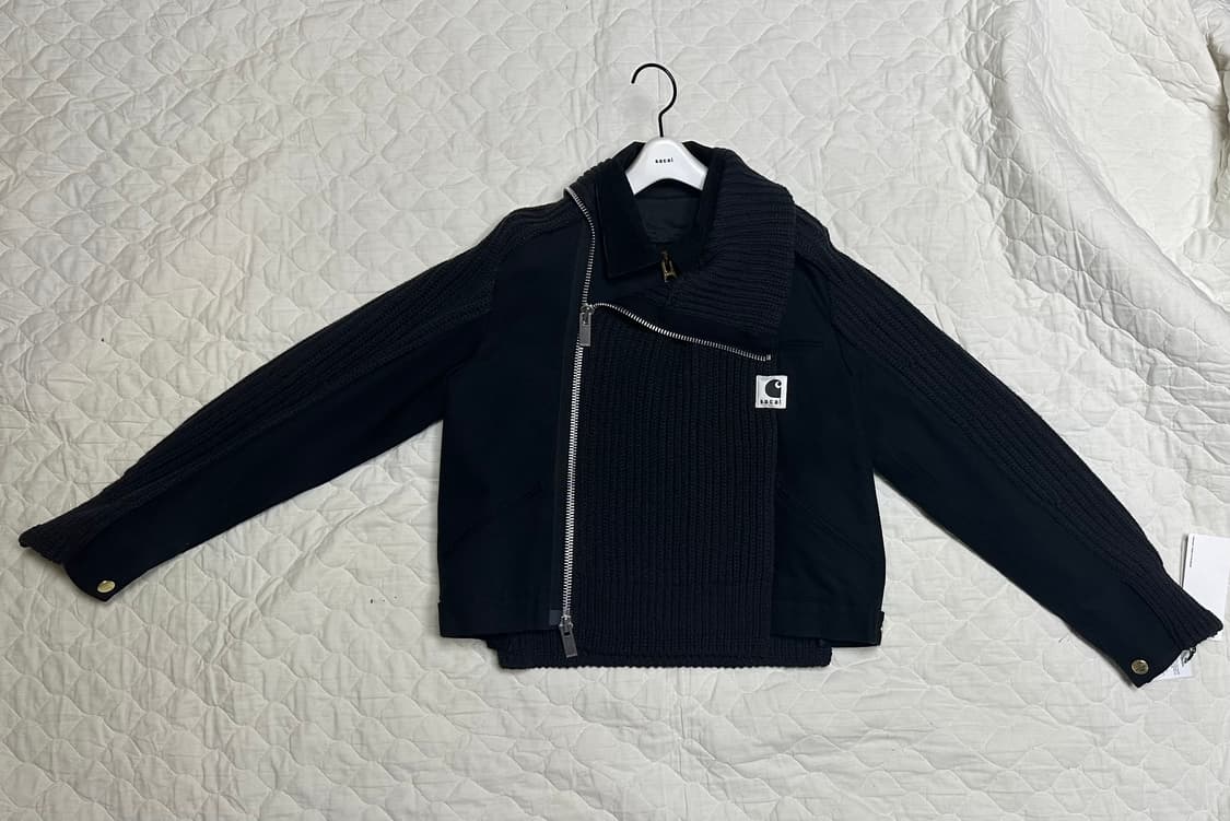 사카이X칼하트 wip 25fw 울 니트 블루종 상품이미지5