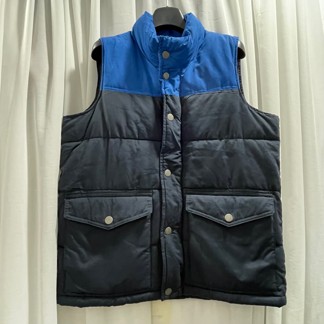 올드네이비/ 투톤 패딩 베스트/ S 상품이미지1