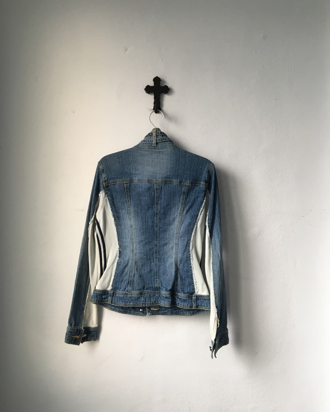 Side line layer denim jacket 상품이미지3