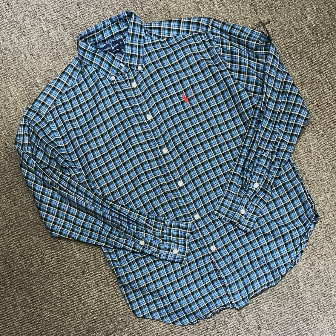 (L) POLO 폴로 랄프로렌 체크 셔츠  상품이미지1