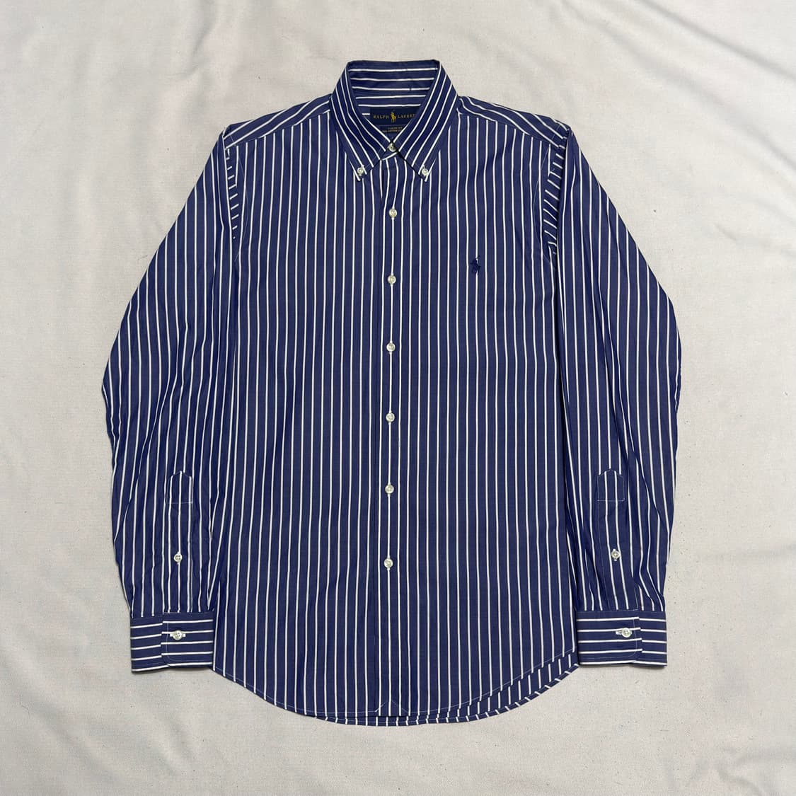 S 폴로랄프로렌 클래식핏 블루 스트라이프 셔츠 상품이미지2