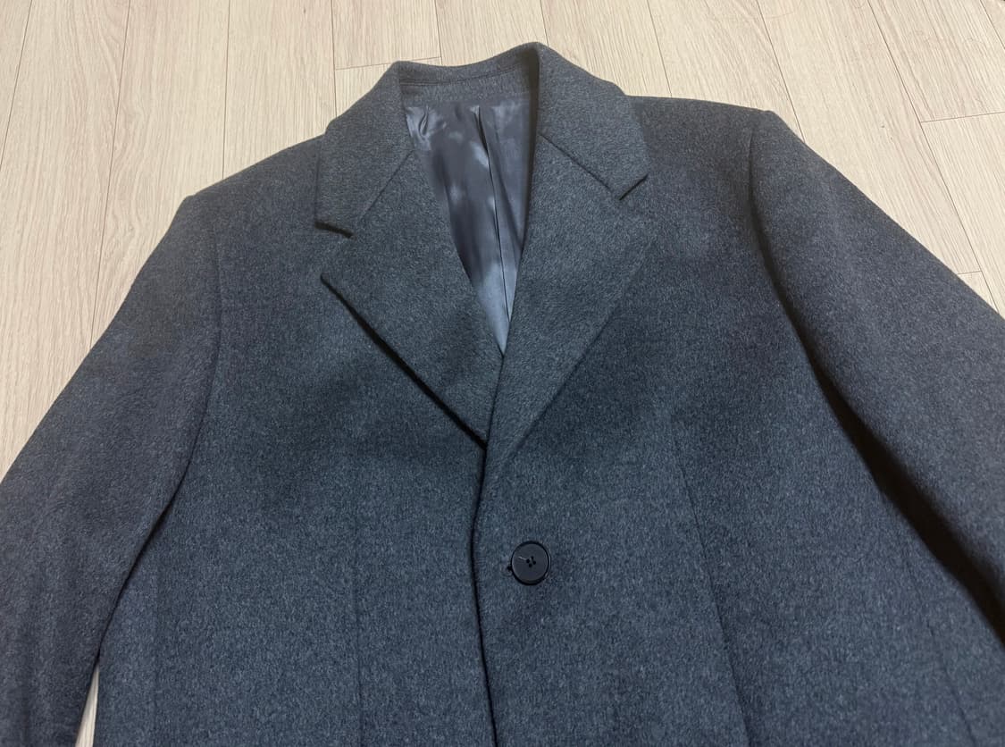 마마가리 캐시미어 50 코트 48 차콜 상품이미지2