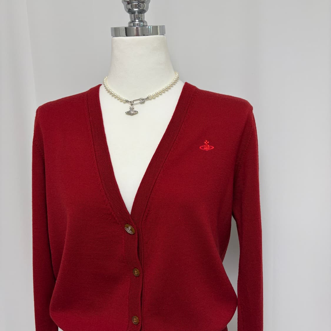 비비안웨스트우드 레드라벨 브이넥 울 가디건 상품이미지4
