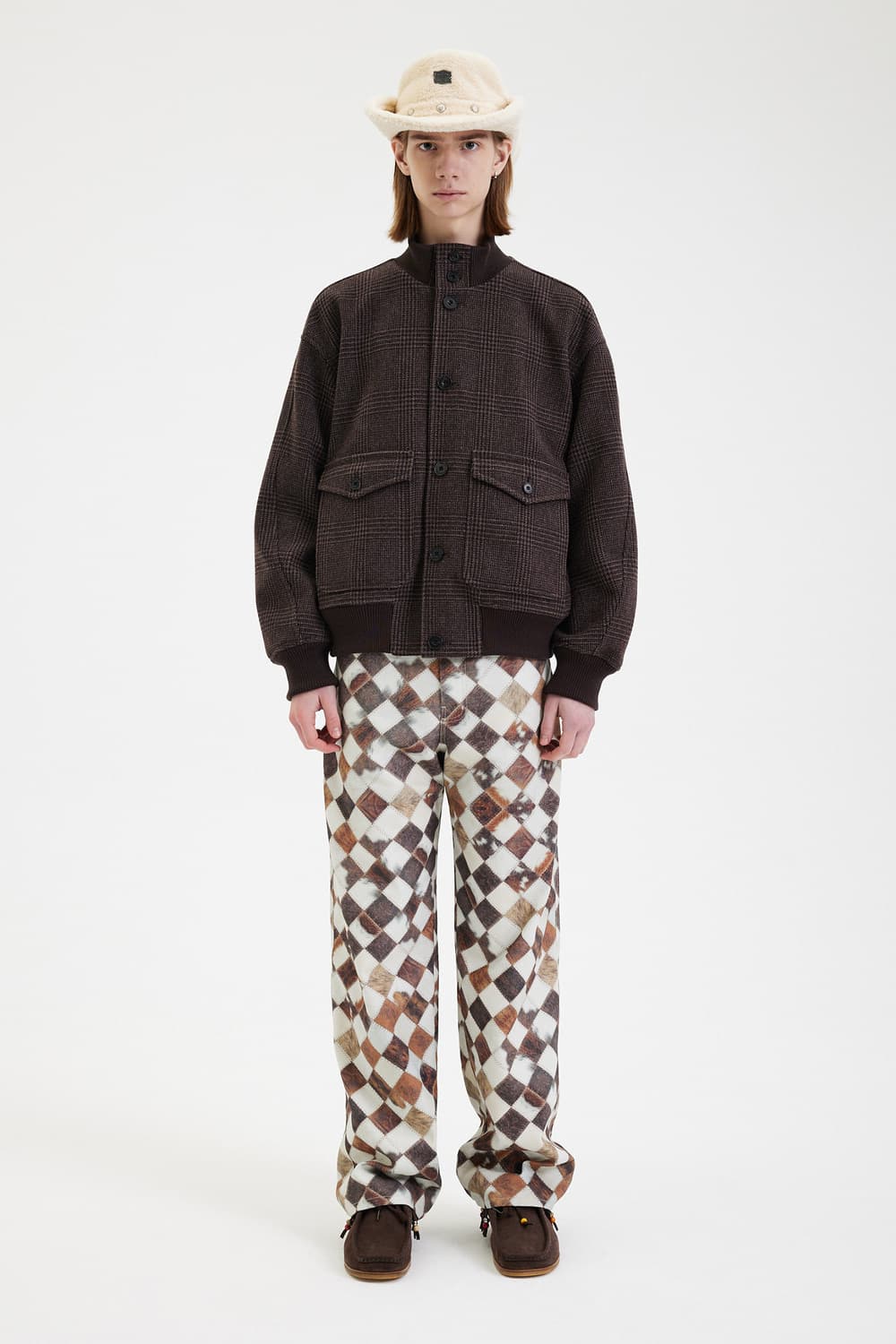 애프터프레이 A-1 울 블루종 브라운 상품이미지3