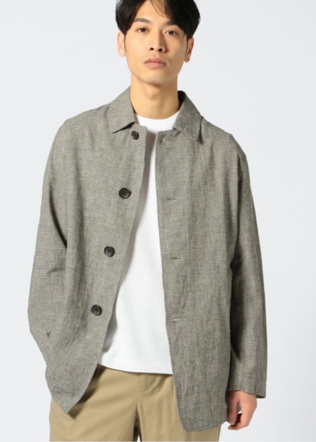 B MING by BEAMS 빔즈 린넨 스텐 코트  상품이미지2