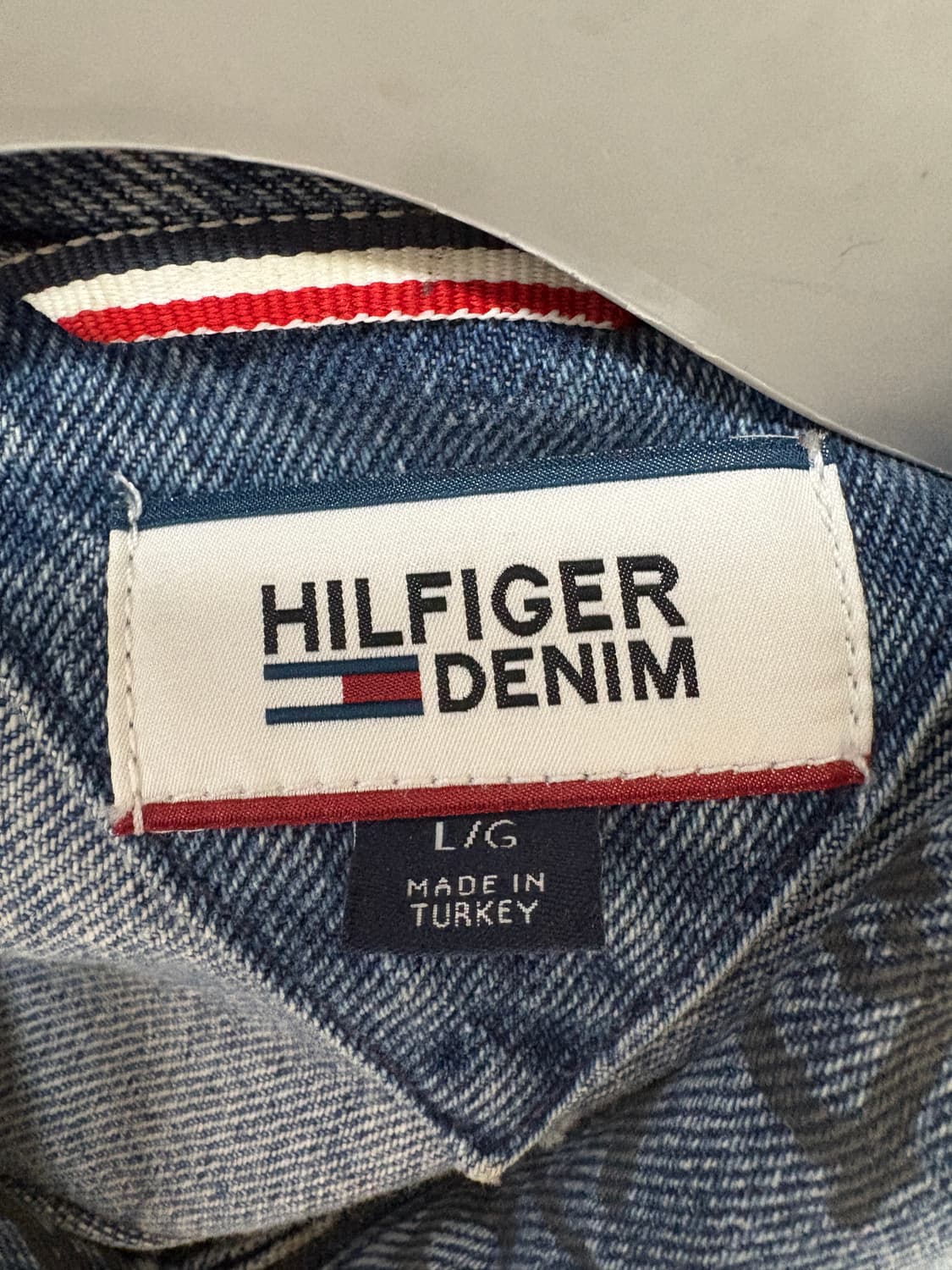 남성 L 타미힐피거 데님 청자켓 판매합니다 상품이미지3